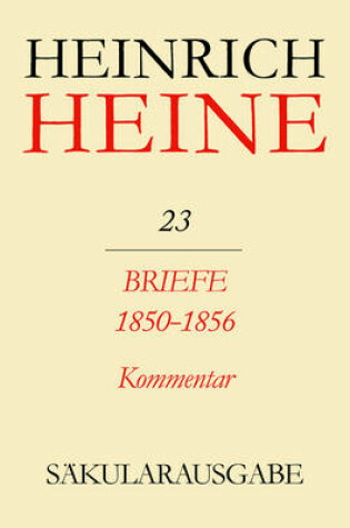 Cover of Briefe 1850-1856: Kommentar