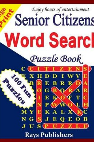 Cover of Senior Citizens' word search puzzle book