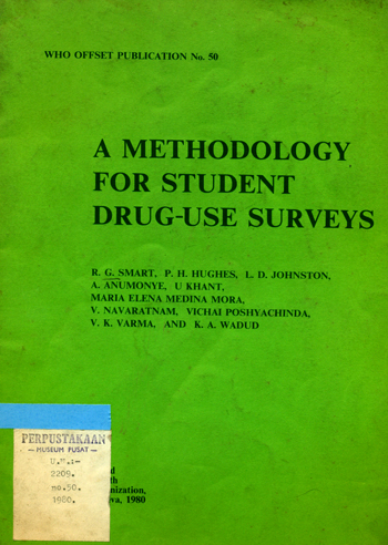 Cover of Methodology for Student Drug-use Surveys