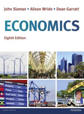 Book cover for Economics, plus MyEconLab with Pearson eText.