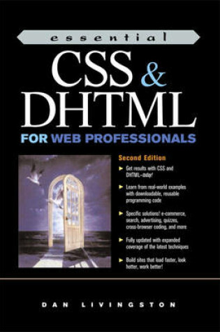 Cover of Essential CSS and DHTML for Web Professionals