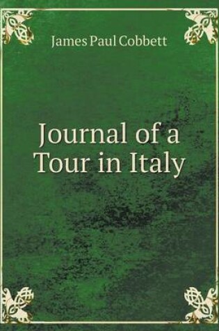 Cover of Journal of a Tour in Italy