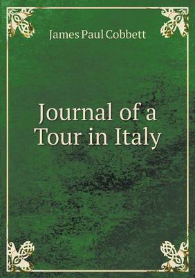 Book cover for Journal of a Tour in Italy