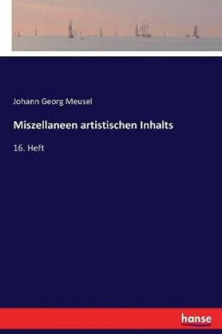 Cover of Miszellaneen artistischen Inhalts