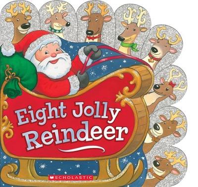 Book cover for Eight Jolly Reindeer