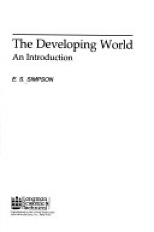 Cover of Simpson the *Developing* World: an Intro