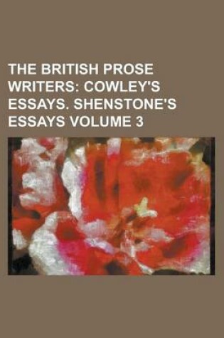 Cover of The British Prose Writers Volume 3