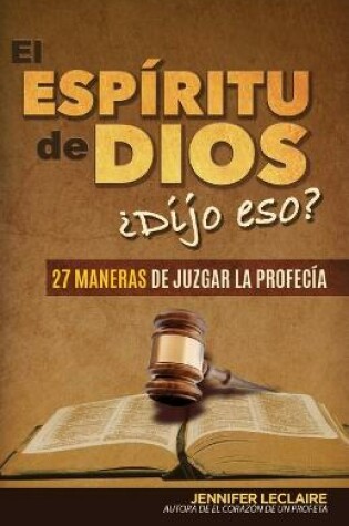 Cover of El Espiritu de Dios ?Dijo eso?