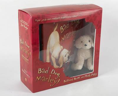 Book cover for Bad Dog, Marley! Beloved Book and Plush Puppy