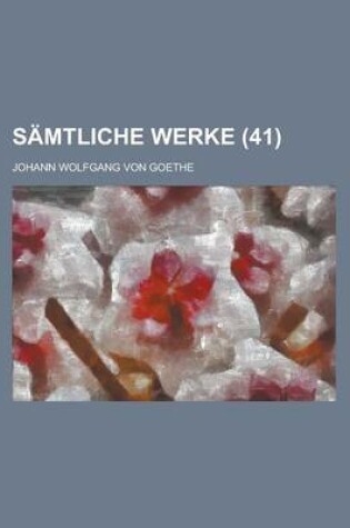 Cover of Samtliche Werke (41)