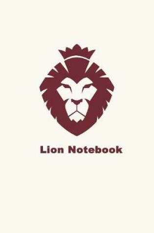 Cover of Lion Blank Lined Notebook