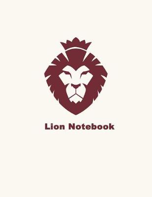 Book cover for Lion Blank Lined Notebook