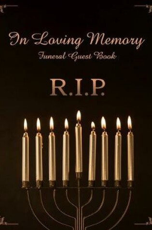 Cover of R.I.P. In Loving Memory Funeral Guest Book