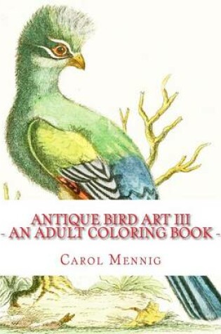 Cover of Antique Bird Art III - An Adult Coloring Book