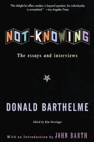 Cover of Not-Knowing