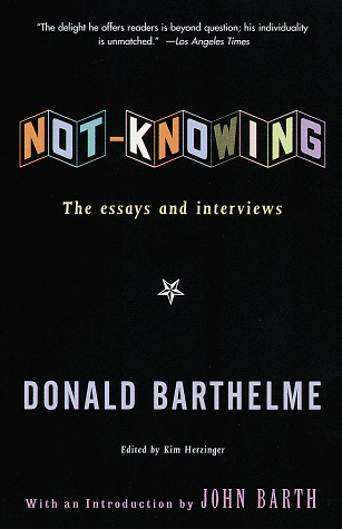 Book cover for Not-Knowing