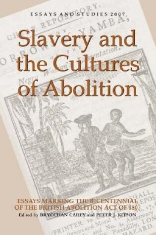 Cover of Slavery and the Cultures of Abolition