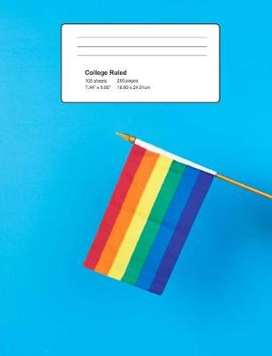 Book cover for Pride Composition Book - The Rainbow Flag