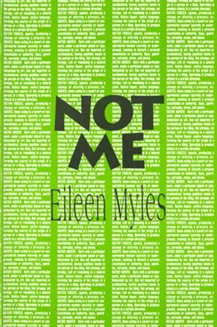 Cover of Not Me