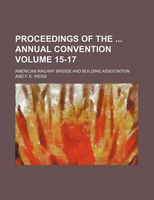 Book cover for Proceedings of the Annual Convention Volume 15-17