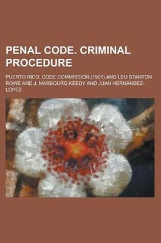 Cover of Penal Code. Criminal Procedure