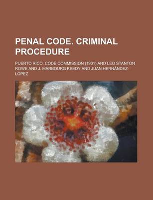 Book cover for Penal Code. Criminal Procedure