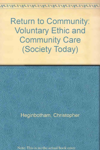 Book cover for Return to Community