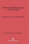 Book cover for A Working Bibliography of Greek Law