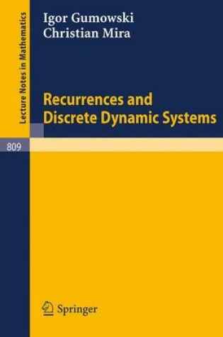 Cover of Recurrences and Discrete Dynamic Systems