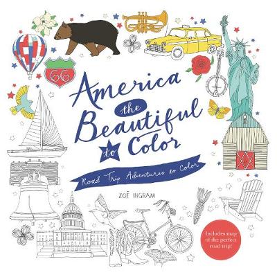 Book cover for America the Beautiful to Color