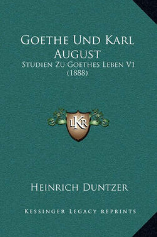 Cover of Goethe Und Karl August