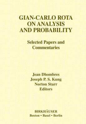 Book cover for Gian-Carlo Rota on Analysis and Probability