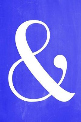 Book cover for Pastel Chalkboard Journal - Ampersand (Blue)