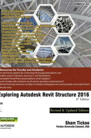 Cover of Exploring Autodesk Revit Structure 2016, 6th Edition