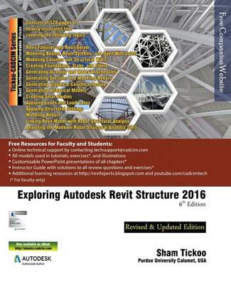 Book cover for Exploring Autodesk Revit Structure 2016, 6th Edition