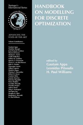 Cover of Handbook on Modelling for Discrete Optimization