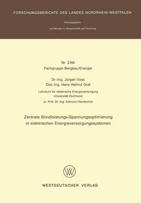 Book cover for Zentrale Blindleistungs-Spannungsoptimierung in Elektrischen Energieversorgungssystemen