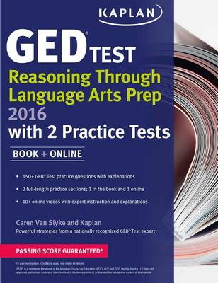 Book cover for Kaplan Ged(r) Test Reasoning Through Language Arts Prep 2016