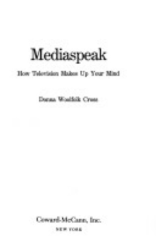 Cover of Mediaspeak