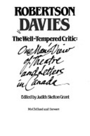 Cover of Well-Tempered Critic