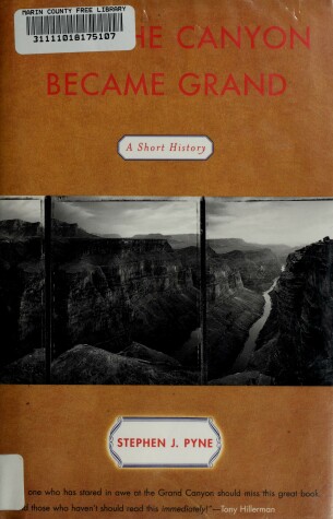 Book cover for How the Canyon Became Grand: a Short History