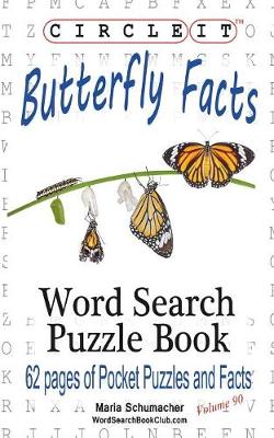 Book cover for Circle It, Butterfly Facts, Word Search, Puzzle Book