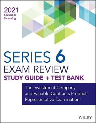 Book cover for Wiley Series 6 Securities Licensing Study Guide + Test Bank