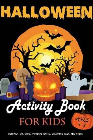 Cover of Halloween Activity Book for Kids Ages 4-8