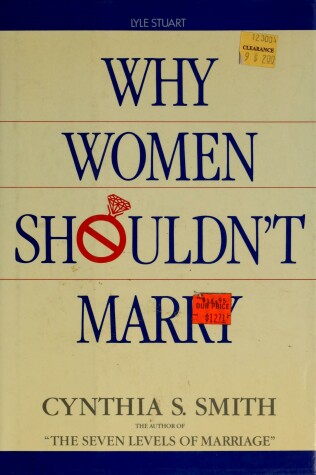 Book cover for Why Women Shouldn't Marry