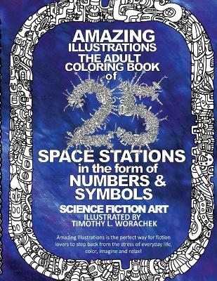 Book cover for Amazing Illustrations-25 Space Stations of Numbers & Symbols