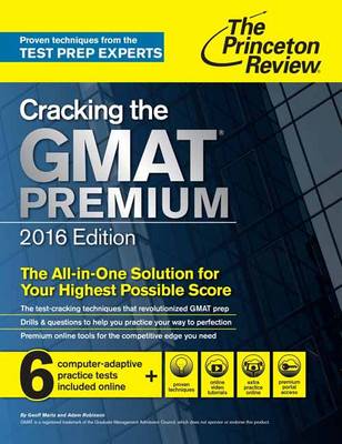 Cover of Cracking The Gmat Premium Edition, 2016