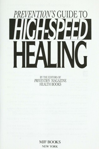 Cover of Prevention GT High-Speed Healing