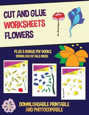 Book cover for Cut and Glue Worksheets (Flowers)