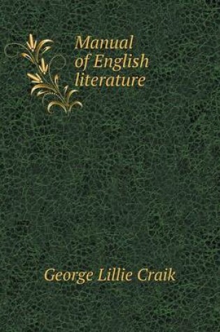 Cover of Manual of English literature